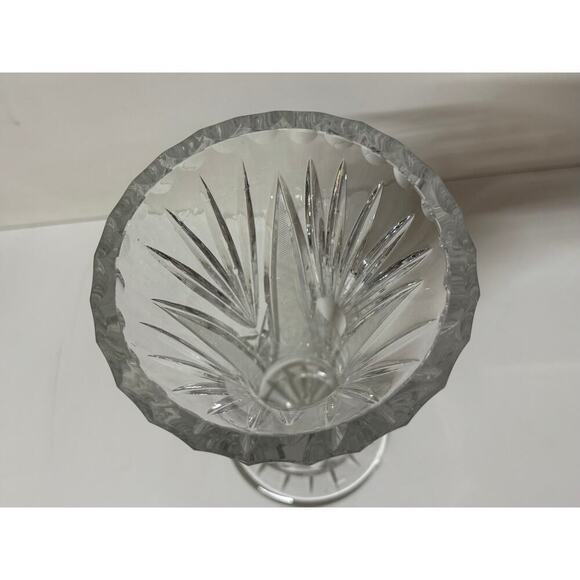 Vintage Crystal Cut Glass Vase - Picture 2 of 5